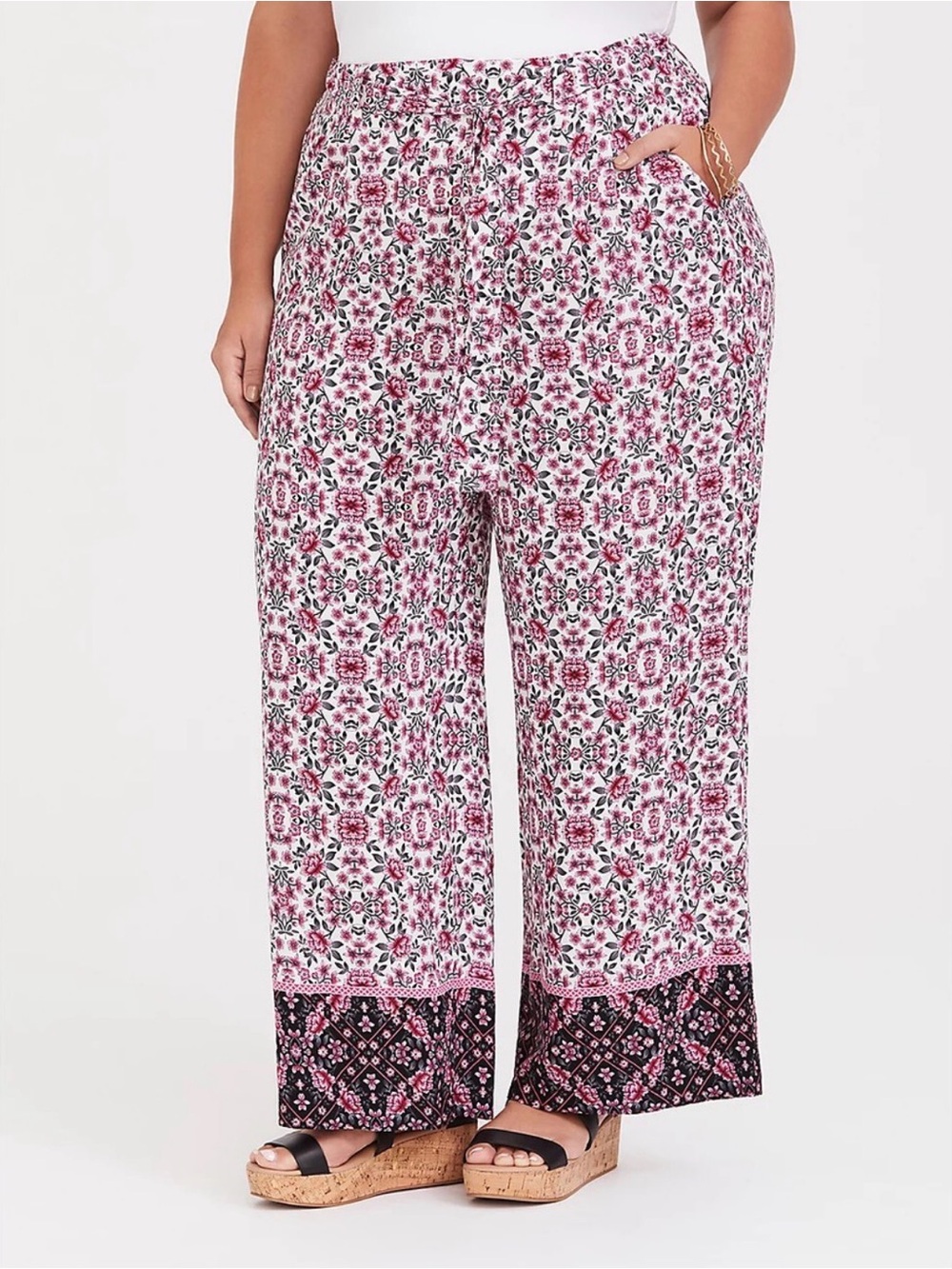 NWT Torrid Floral Wide-Leg Pants